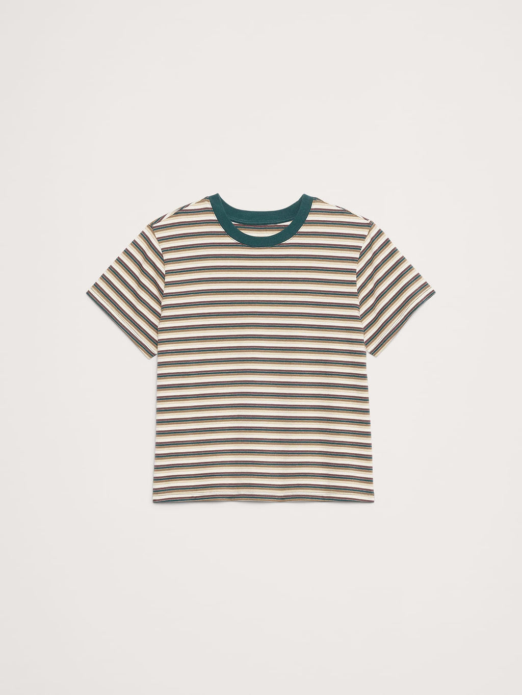 Vintage Cotton Crew-Neck T-Shirt - Dawn Blue Stripe