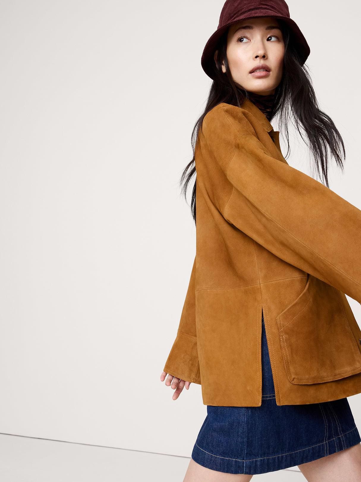 Heritage Suede Jacket - Camel