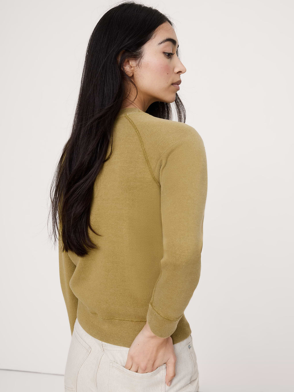 Garment Dye Sweatshirt - Green Moss