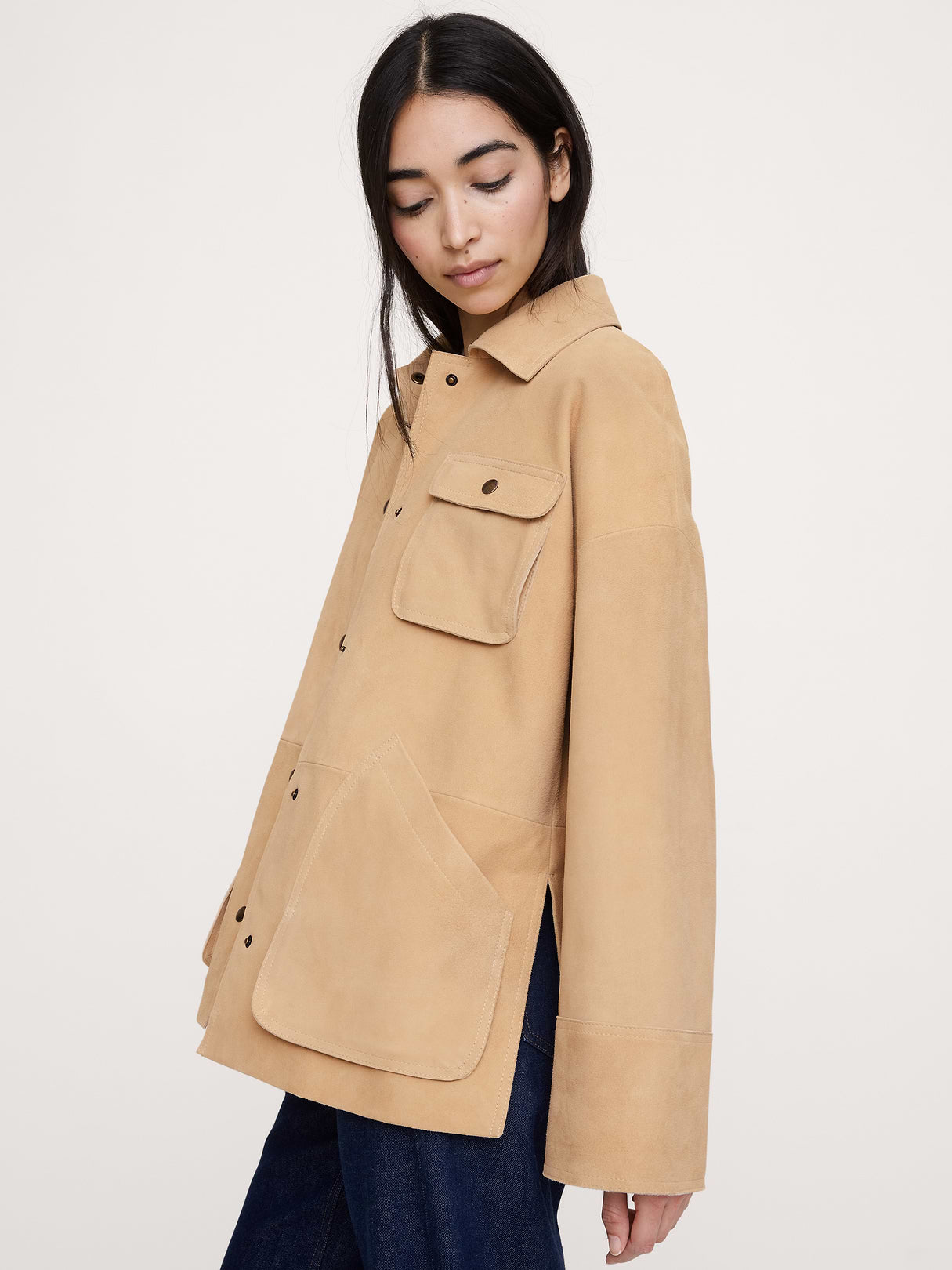 Heritage Suede Jacket - Light Tan
