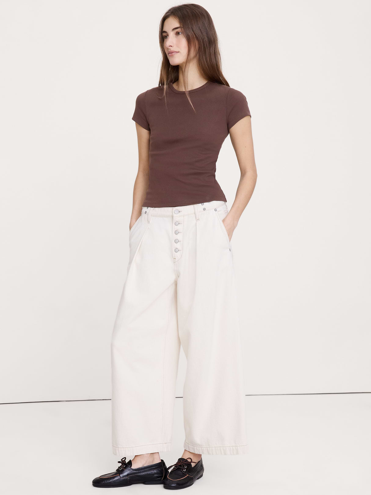 Minimalist Cotton Baby T-Shirt - Molasses Brown