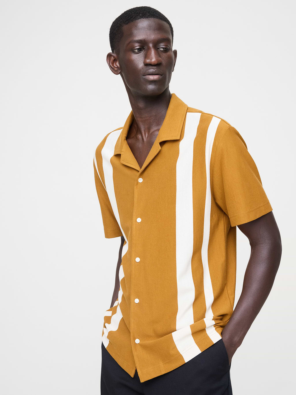 Pique Resort Shirt - Golden Bark Yellow