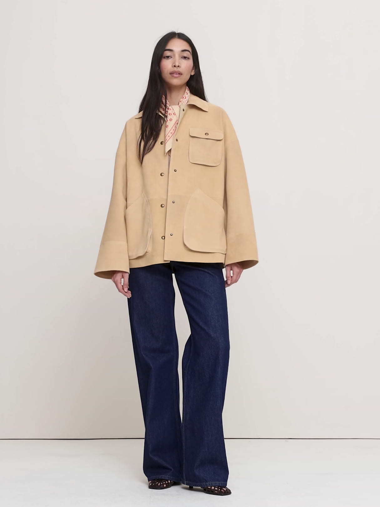 Heritage Suede Jacket - Light Tan