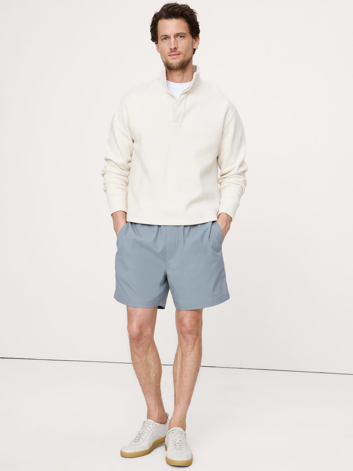 7" Performance Pull-On Short - Ocean Swell Blue