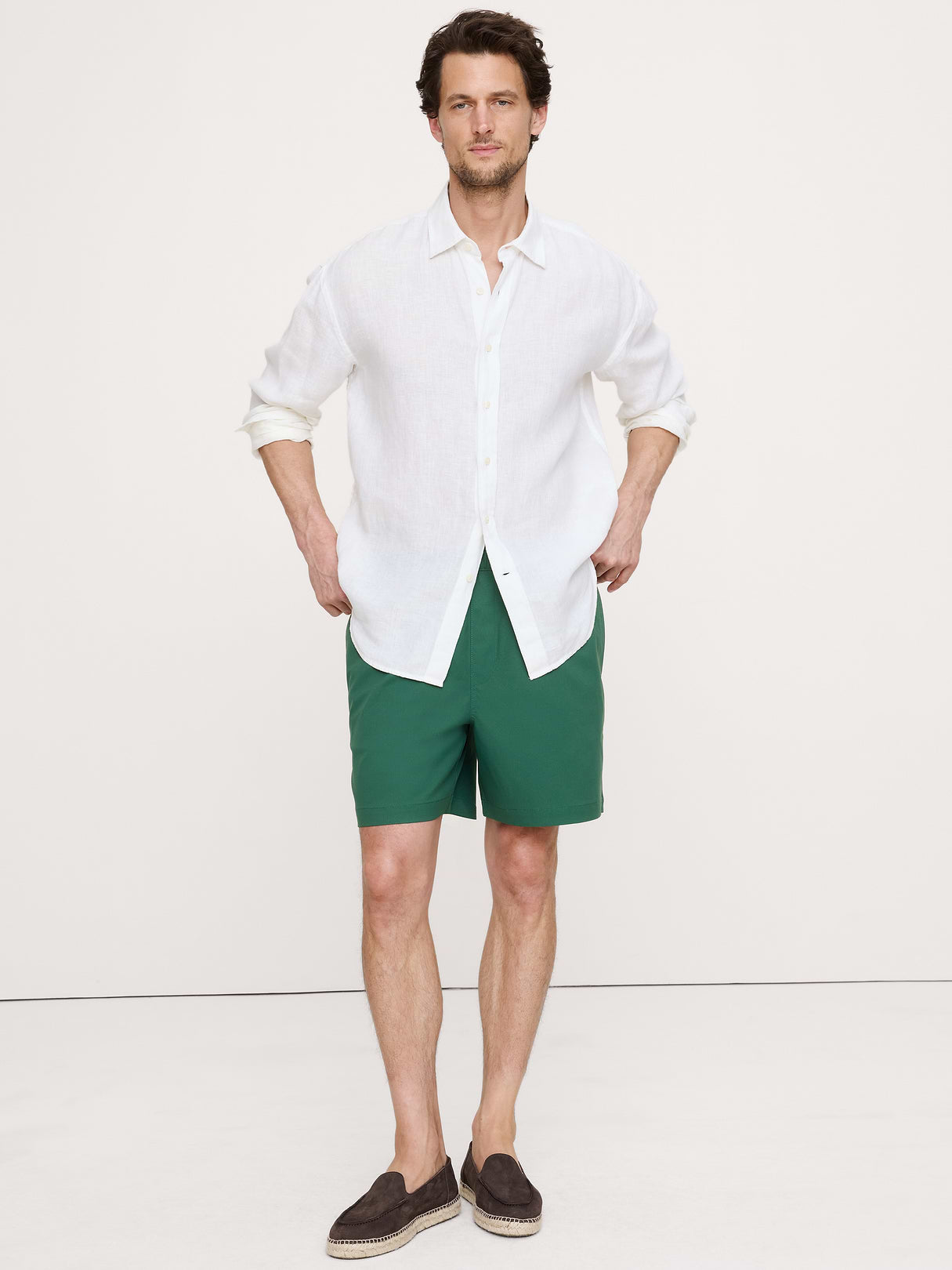 7" Performance Pull-On Short - Trekking Green