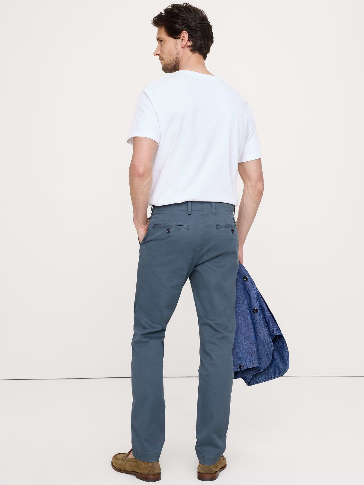 Slim Lived-In Chino - Dark Denim Blue