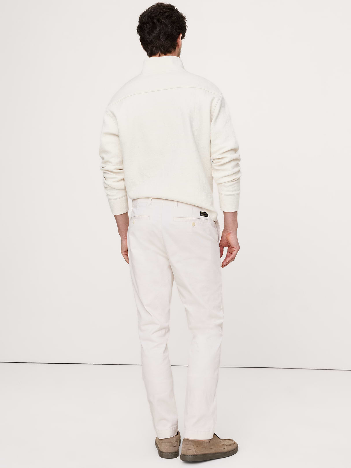 Slim Lived-In Chino - Cream White