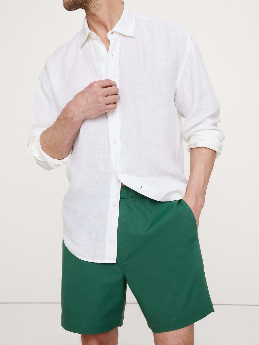 7" Performance Pull-On Short - Trekking Green