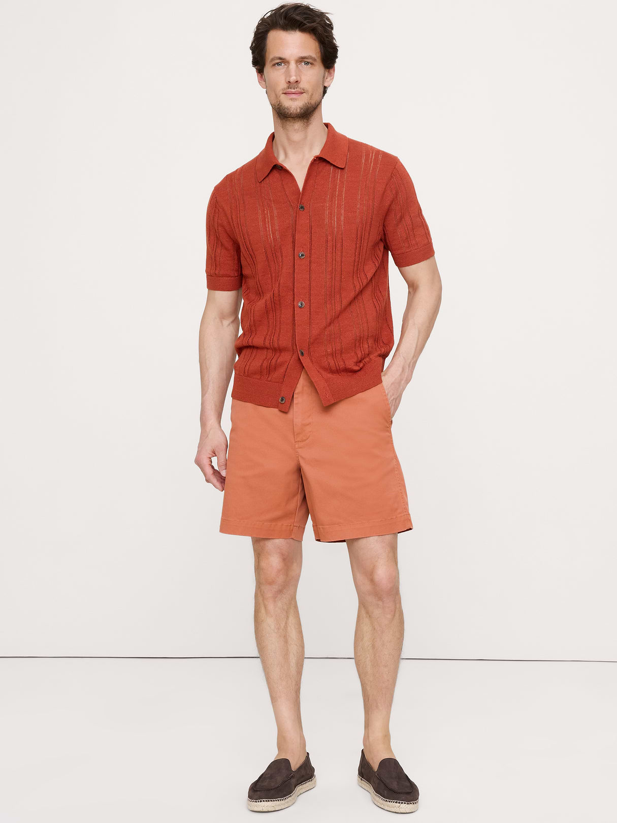 7" Lived-In Chino Short - Peach