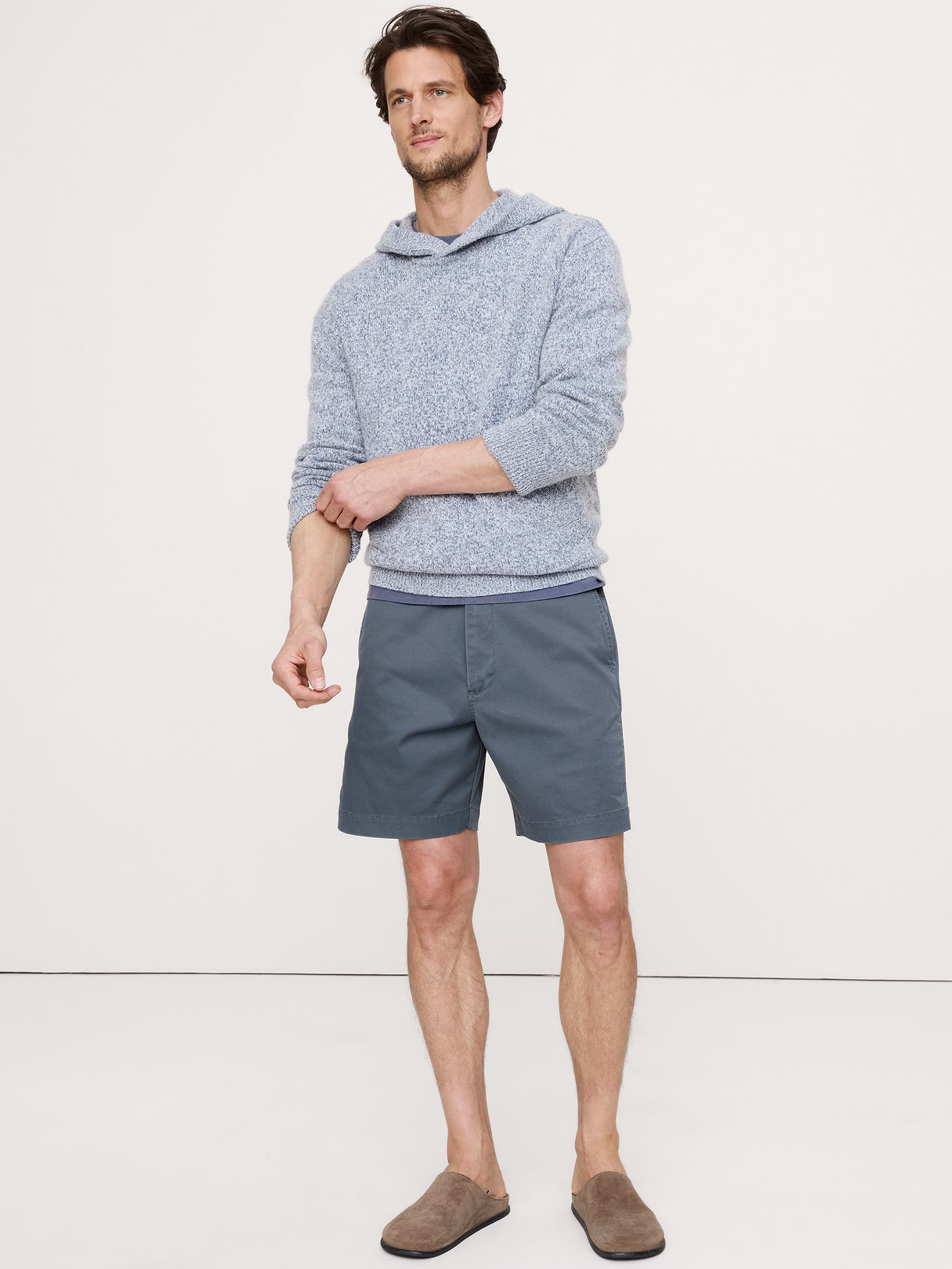 7" Lived-In Chino Short - Dark Denim Blue