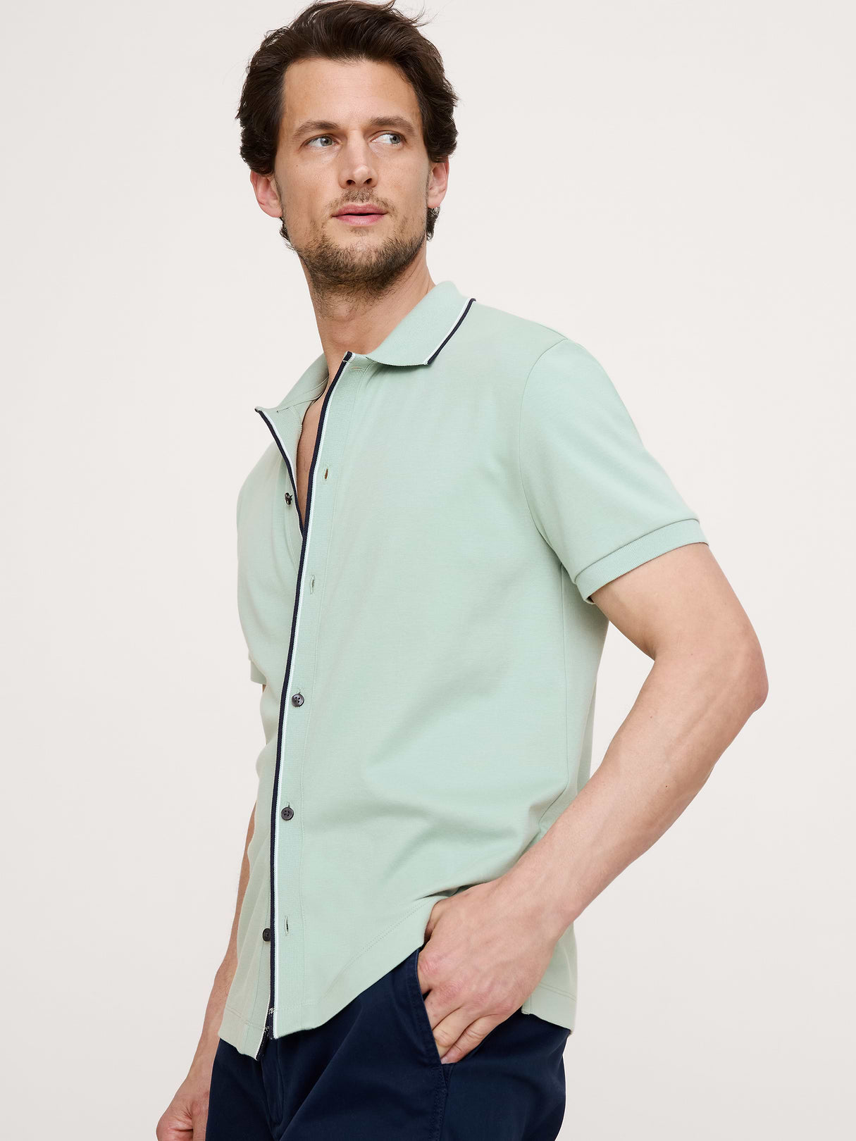 Luxury Touch Resort Shirt - Serene Sage Green