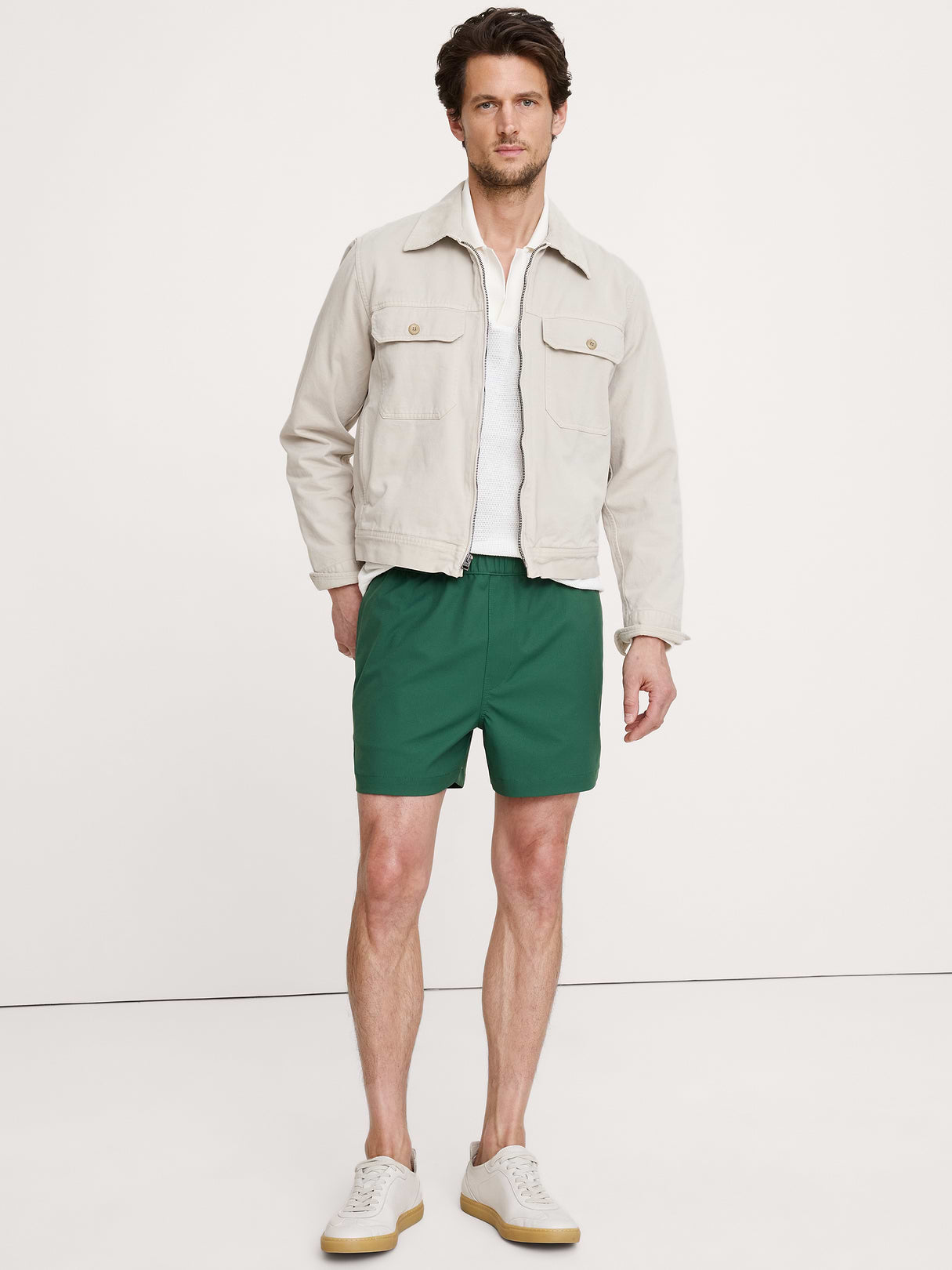 5" Performance Pull-On Short - Trekking Green
