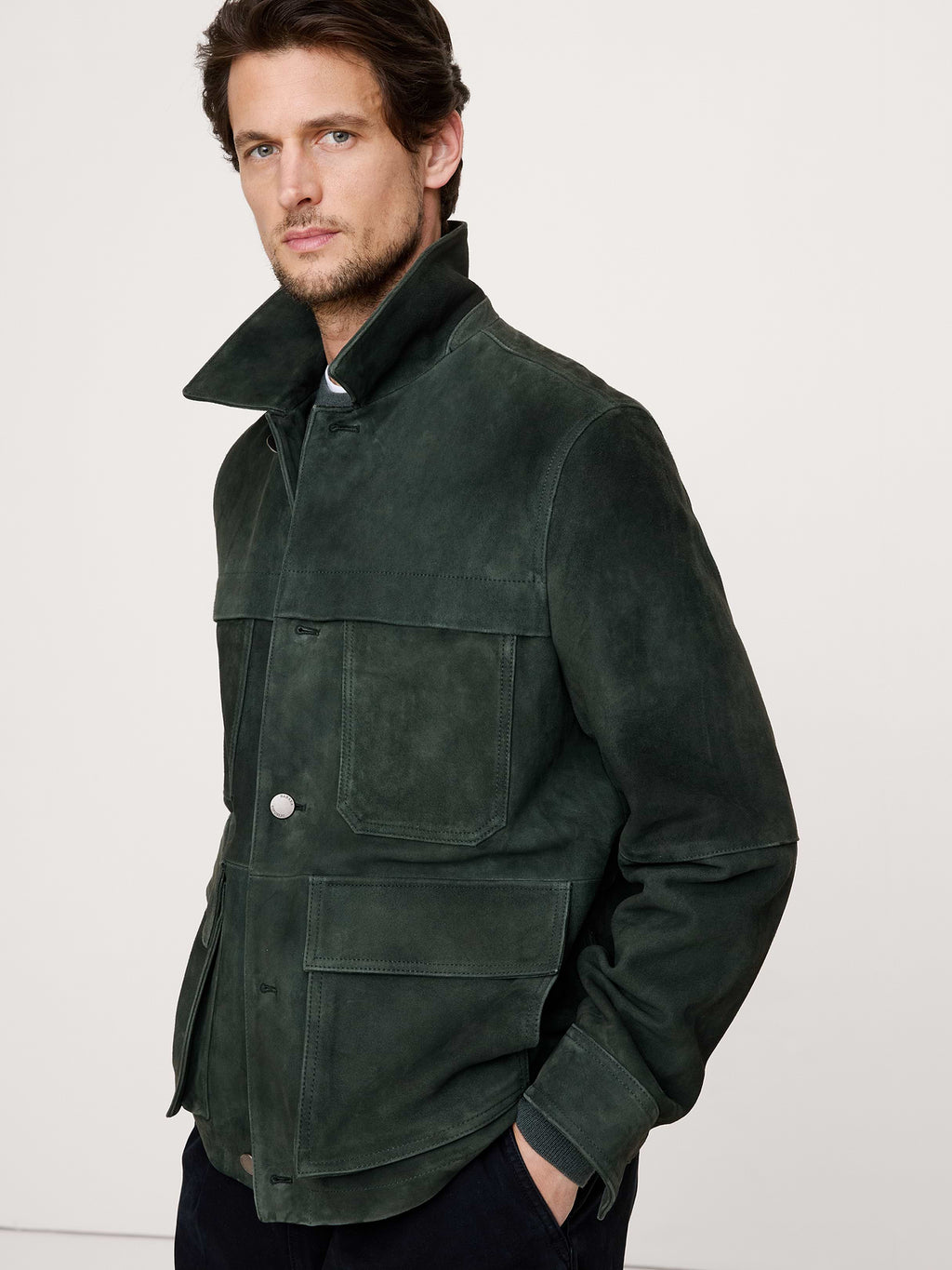 Suede Field Jacket - Ponderosa Pine
