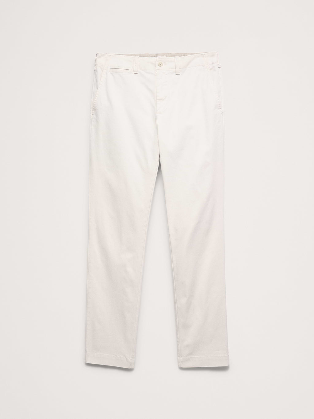 Slim Lived-In Chino - Cream White