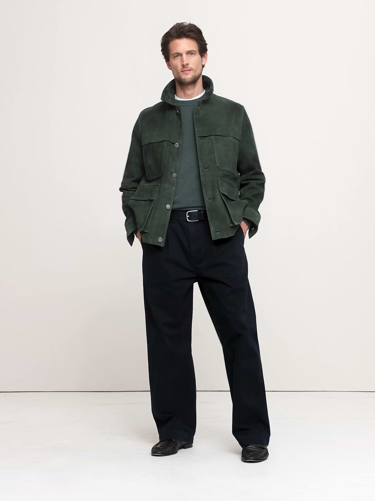 Suede Field Jacket - Ponderosa Pine
