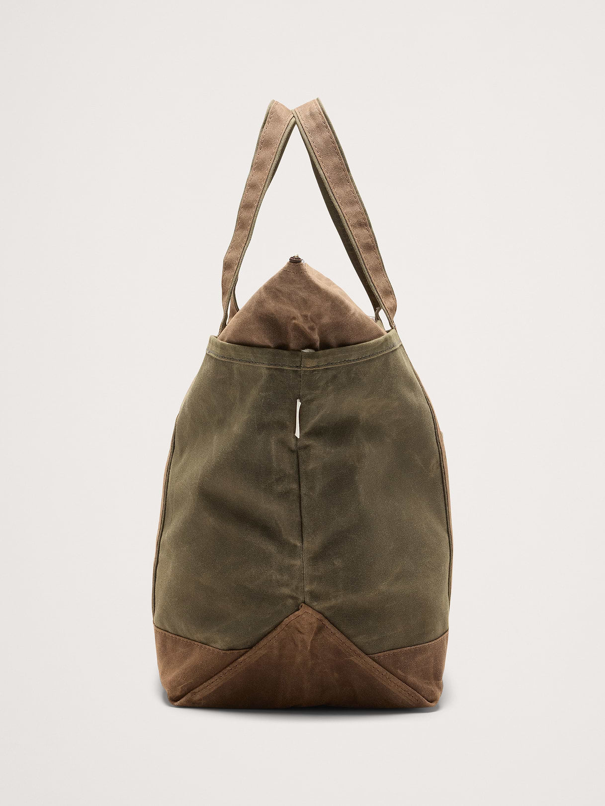 Waxed Canvas Tote by CB Station - Olive Green