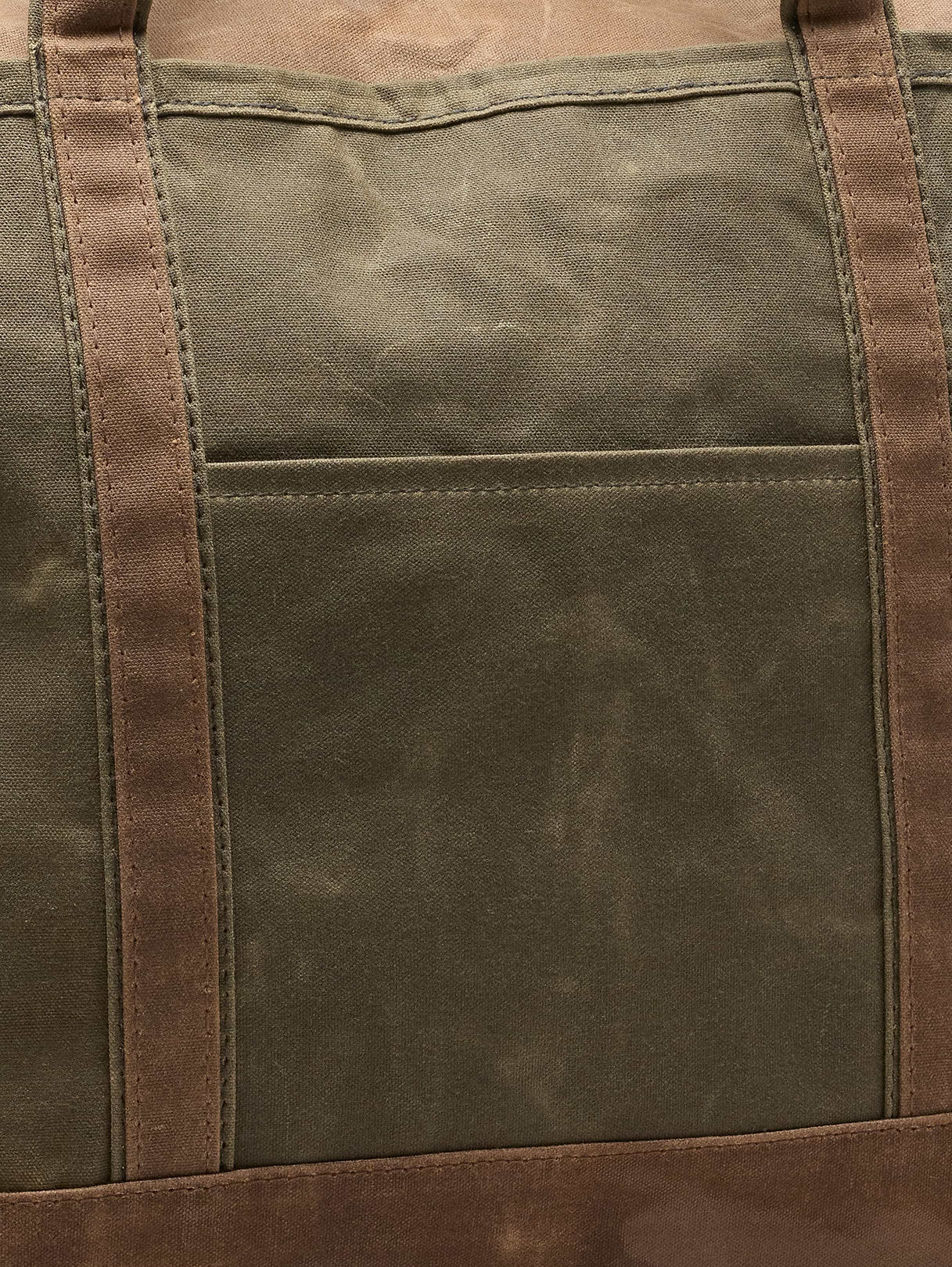Waxed Canvas Tote by CB Station - Olive Green