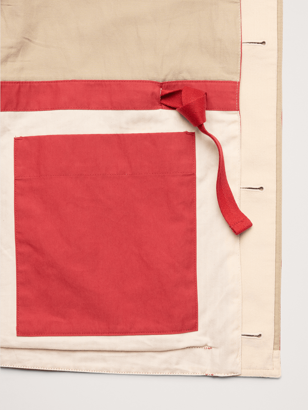 Cotton-Nylon Field Jacket - Terracotta Red