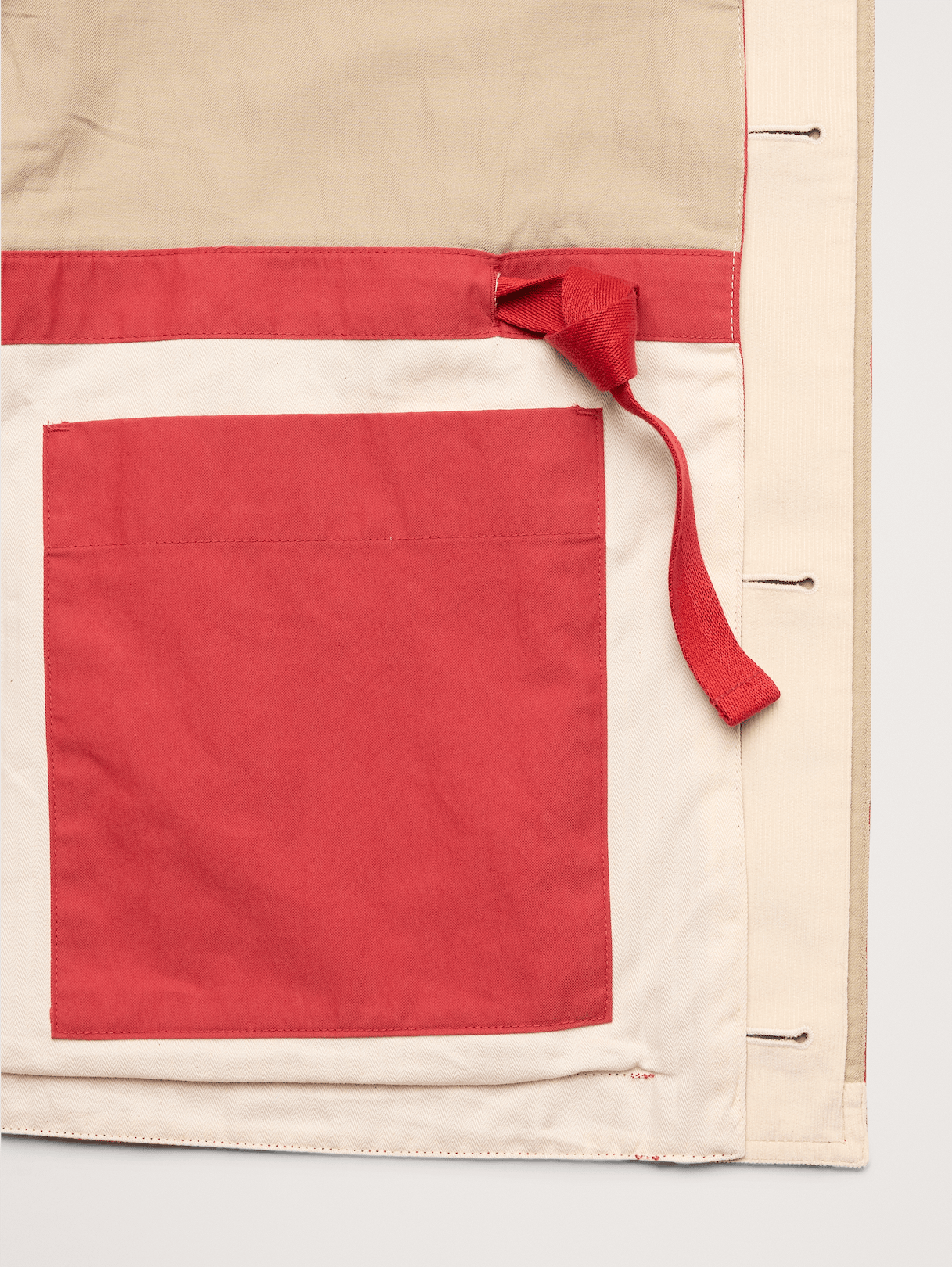 Cotton-Nylon Field Jacket - Terracotta Red