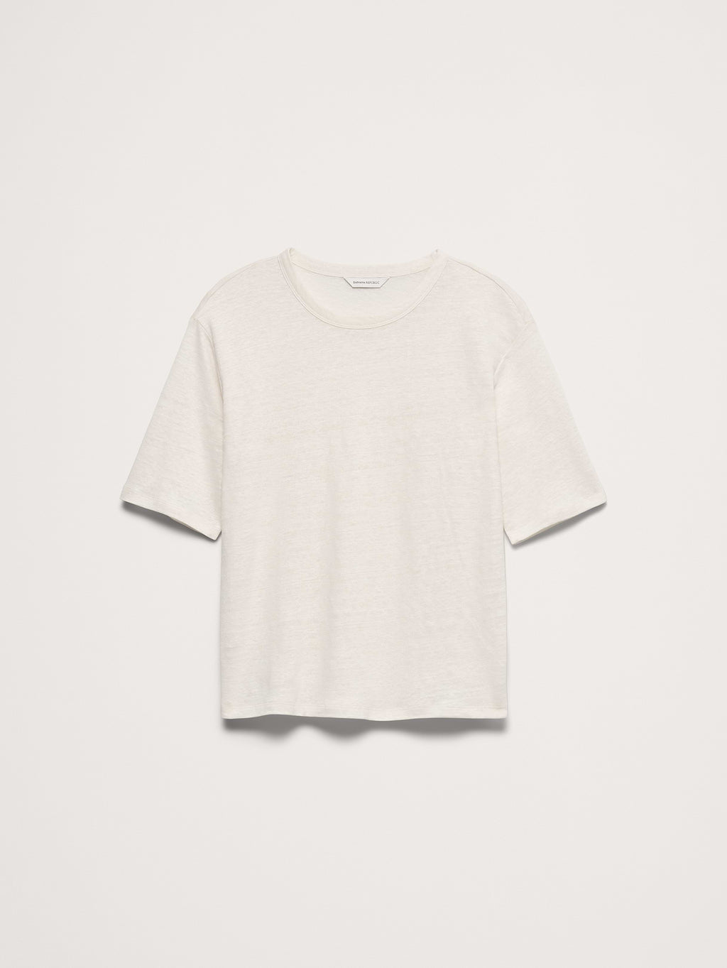 Relaxed Linen T-Shirt - Cream White