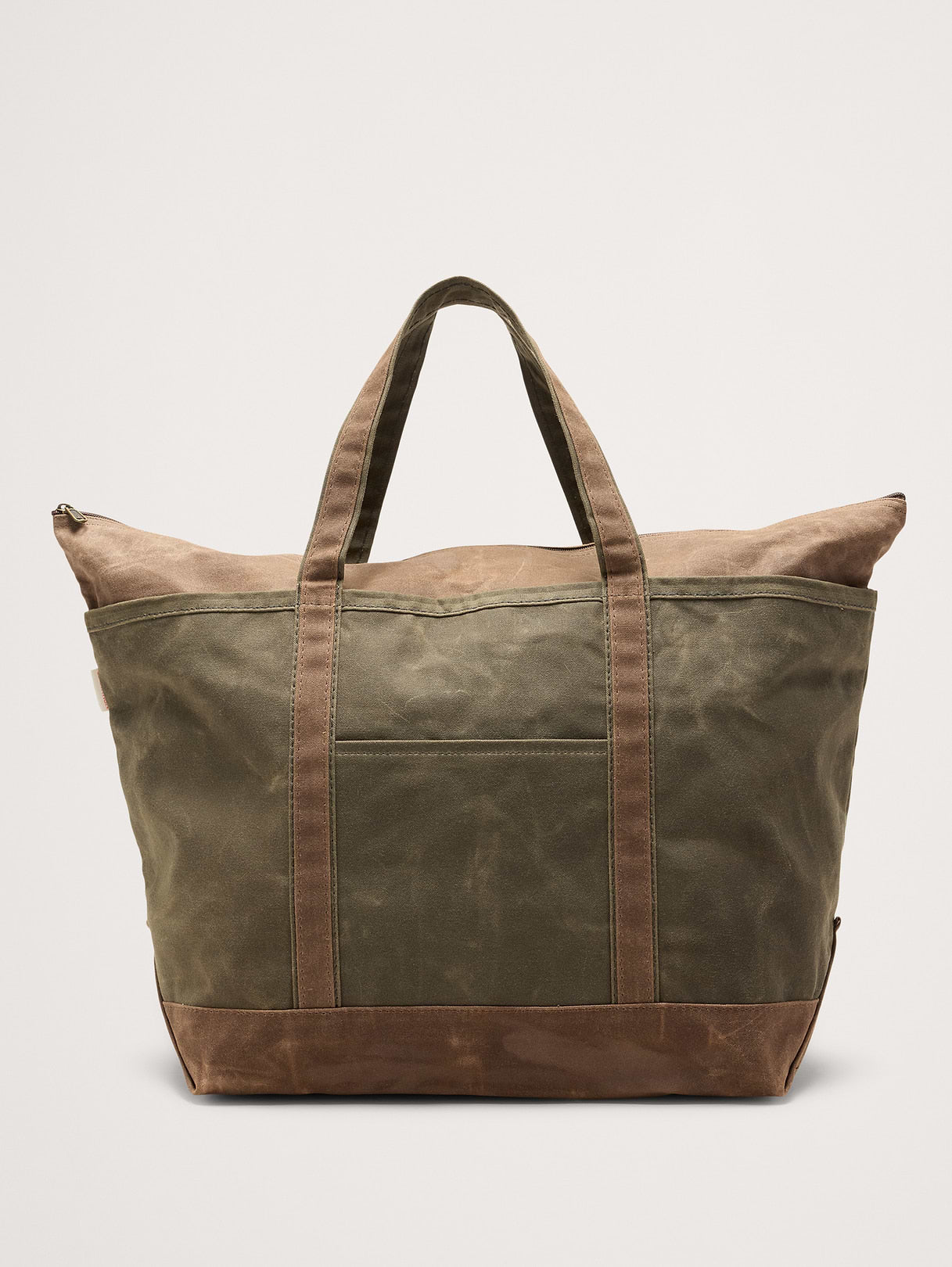 Waxed Canvas Tote by CB Station - Olive Green