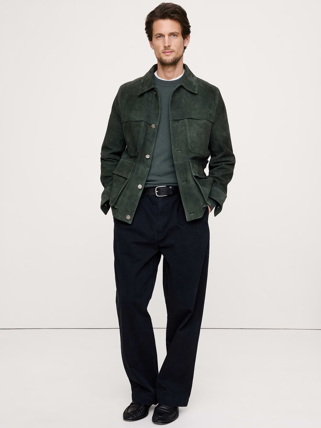 Suede Field Jacket - Ponderosa Pine