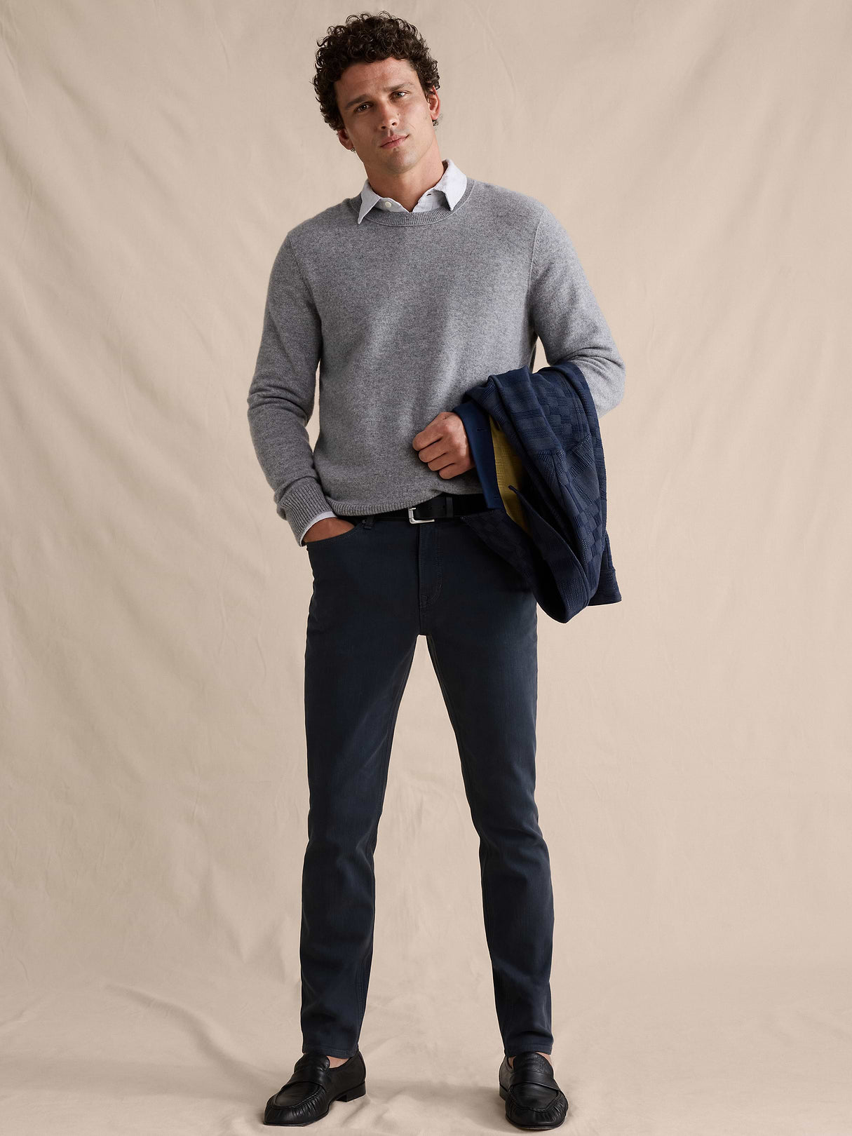 Athletic Luxe Traveler Jean - Navy Blue