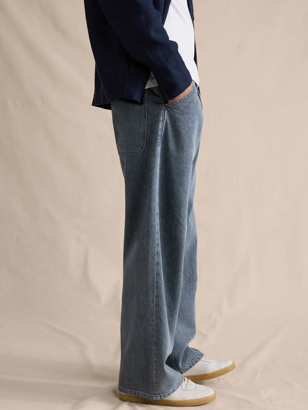 Loose Lightweight Jean - Dusk Blue