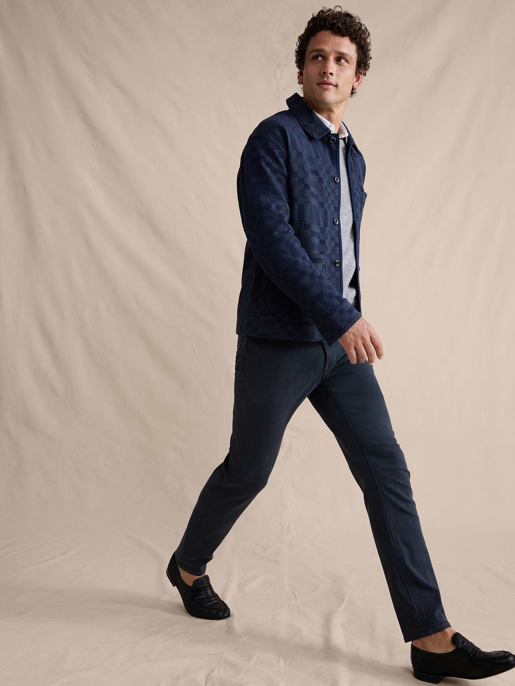 Athletic Luxe Traveler Jean - Navy Blue