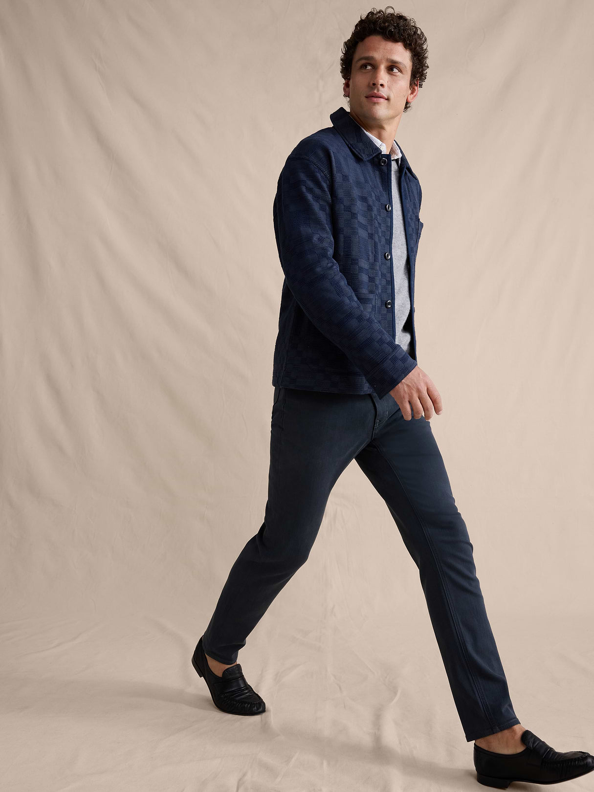 Athletic Luxe Traveler Jean - Navy Blue