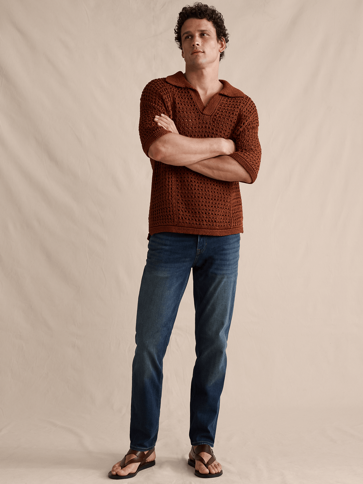 Straight Luxe Traveler Jean - Dusty Blue