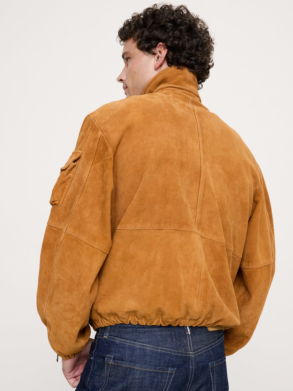 Suede Multi-Pocket Jacket - Toffee Suede