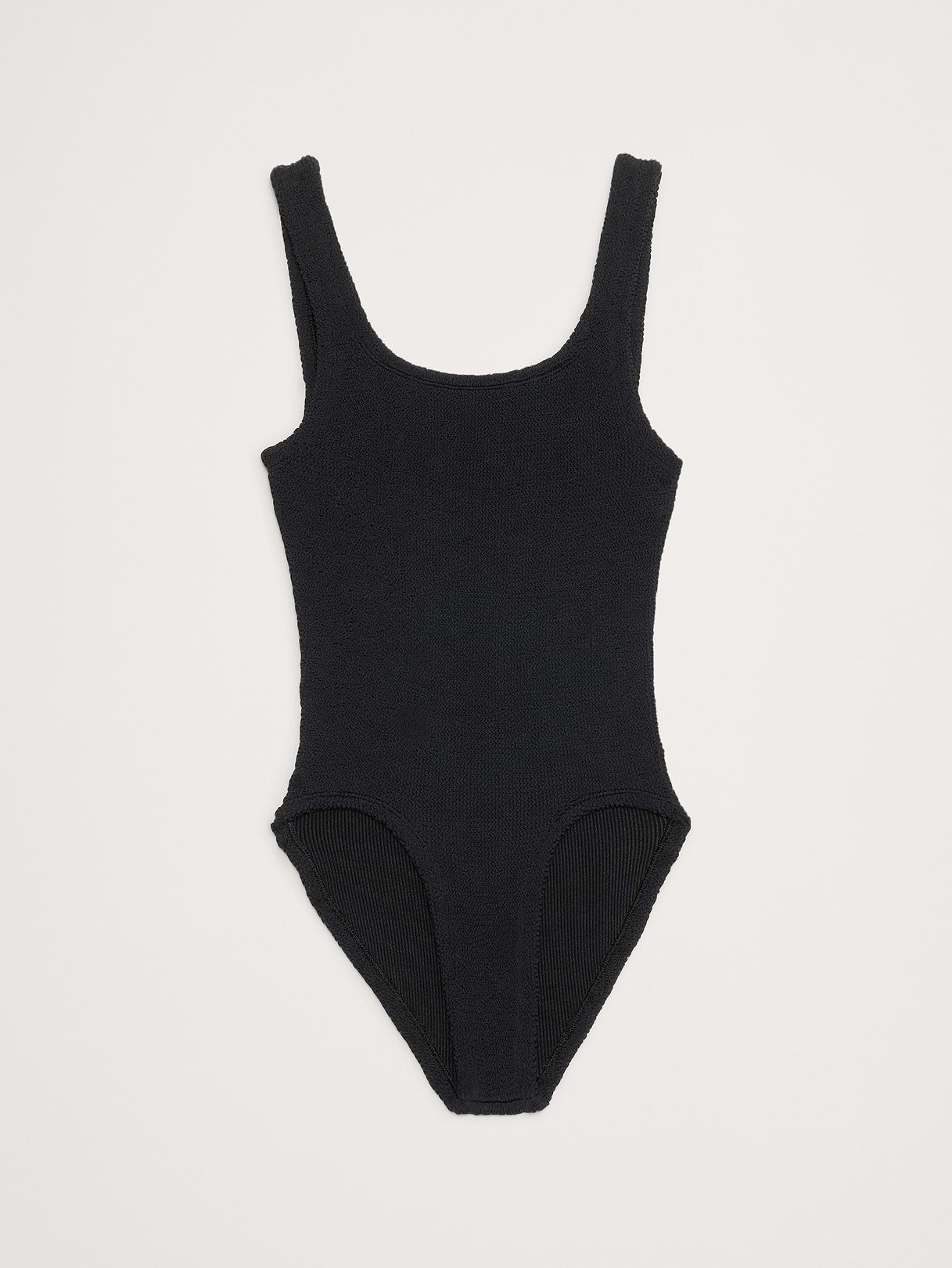 Square-Neck One-Piece Swimsuit by Hunza G - Black