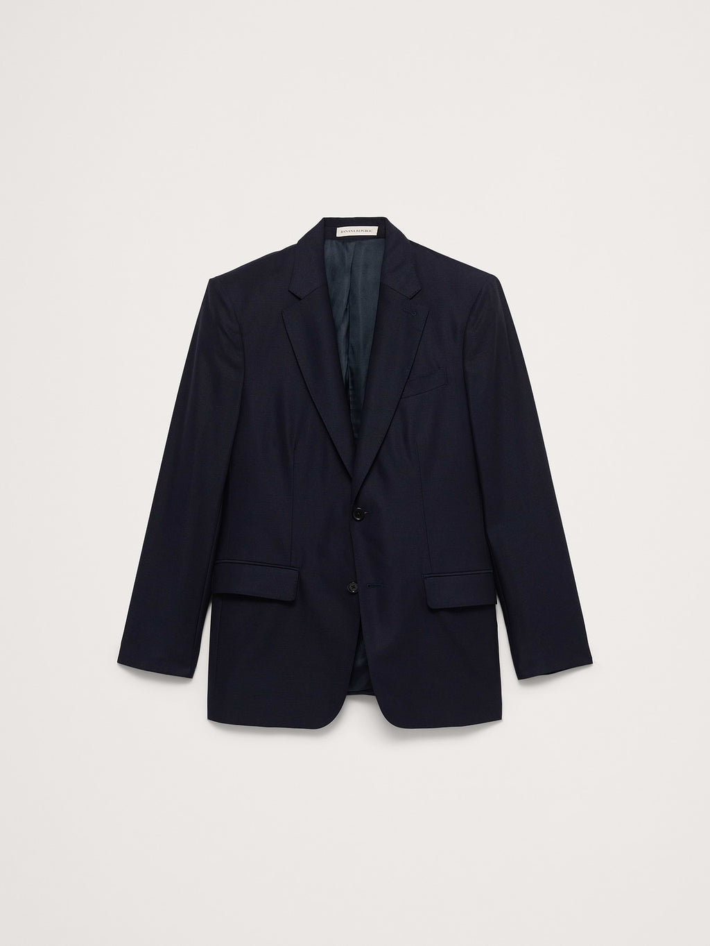 Signature Italian Hopsack Suit Jacket - Navy Blue