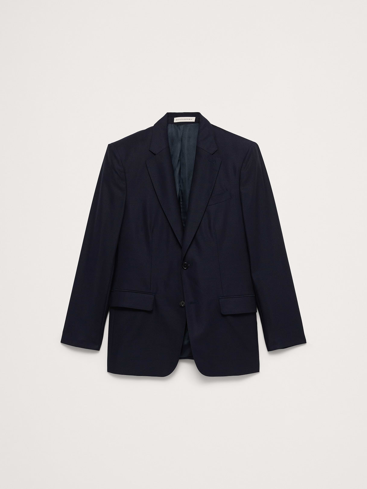 Signature Italian Hopsack Suit Jacket - Navy Blue