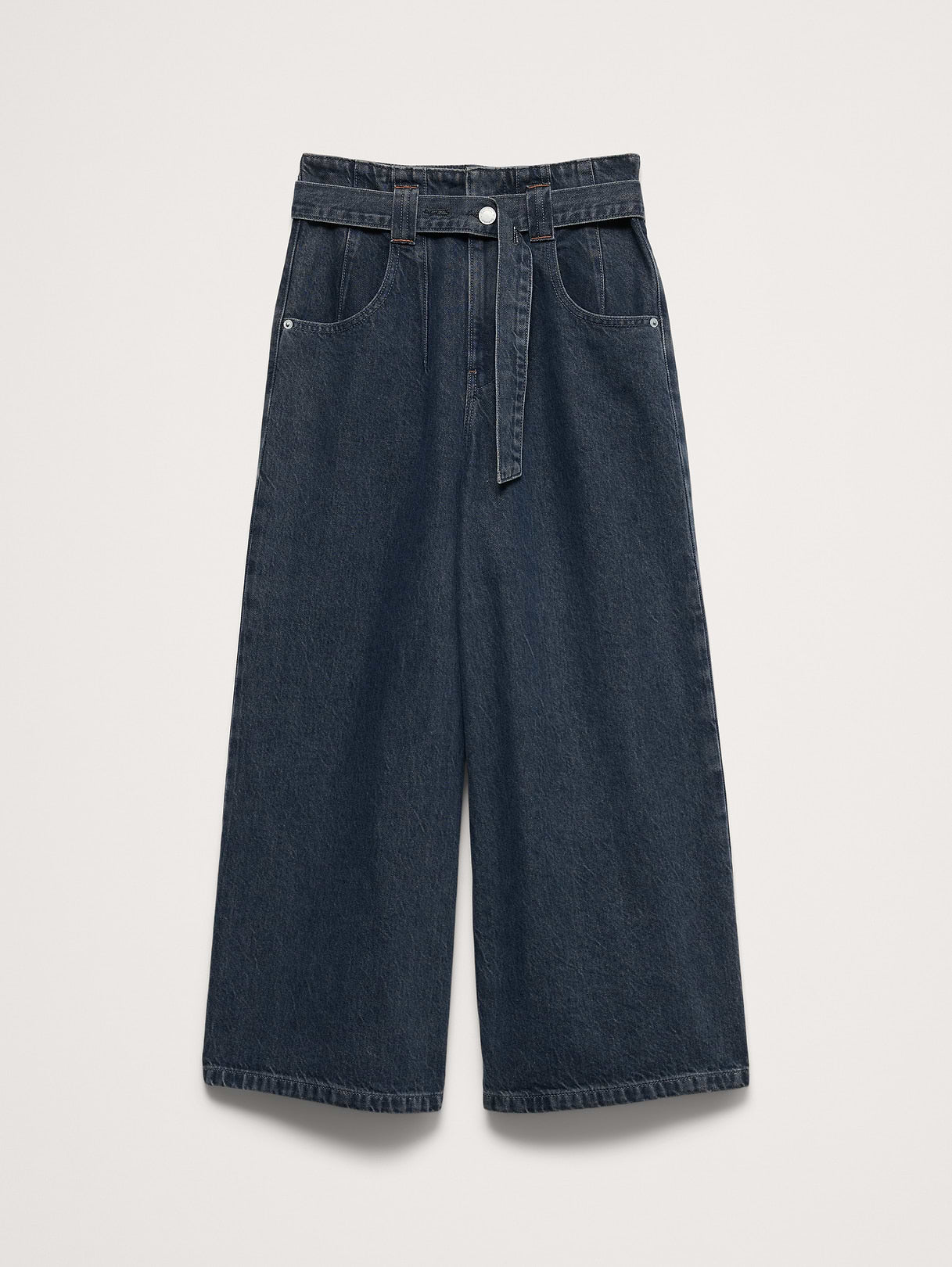 Ultra-High Rise Lightweight Culotte Jean - Dark Wash