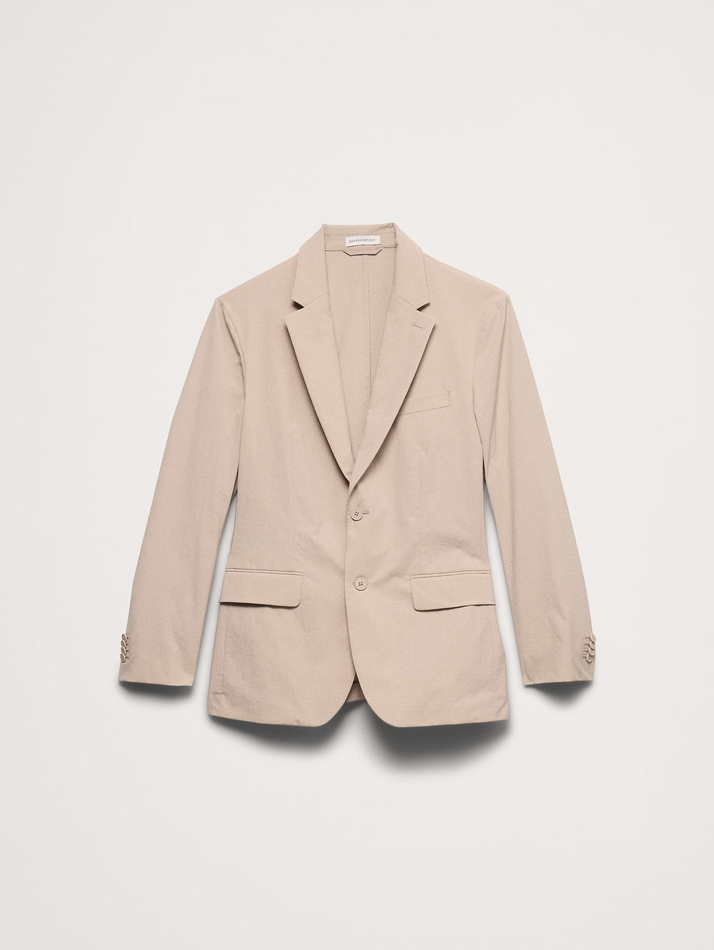 Tailored Slim-Fit Performance Suit Jacket - Stone Beige