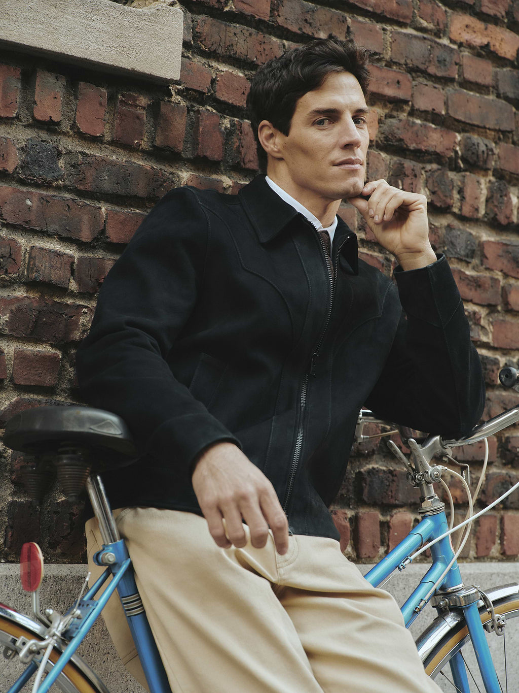Suede Western Jacket - Black