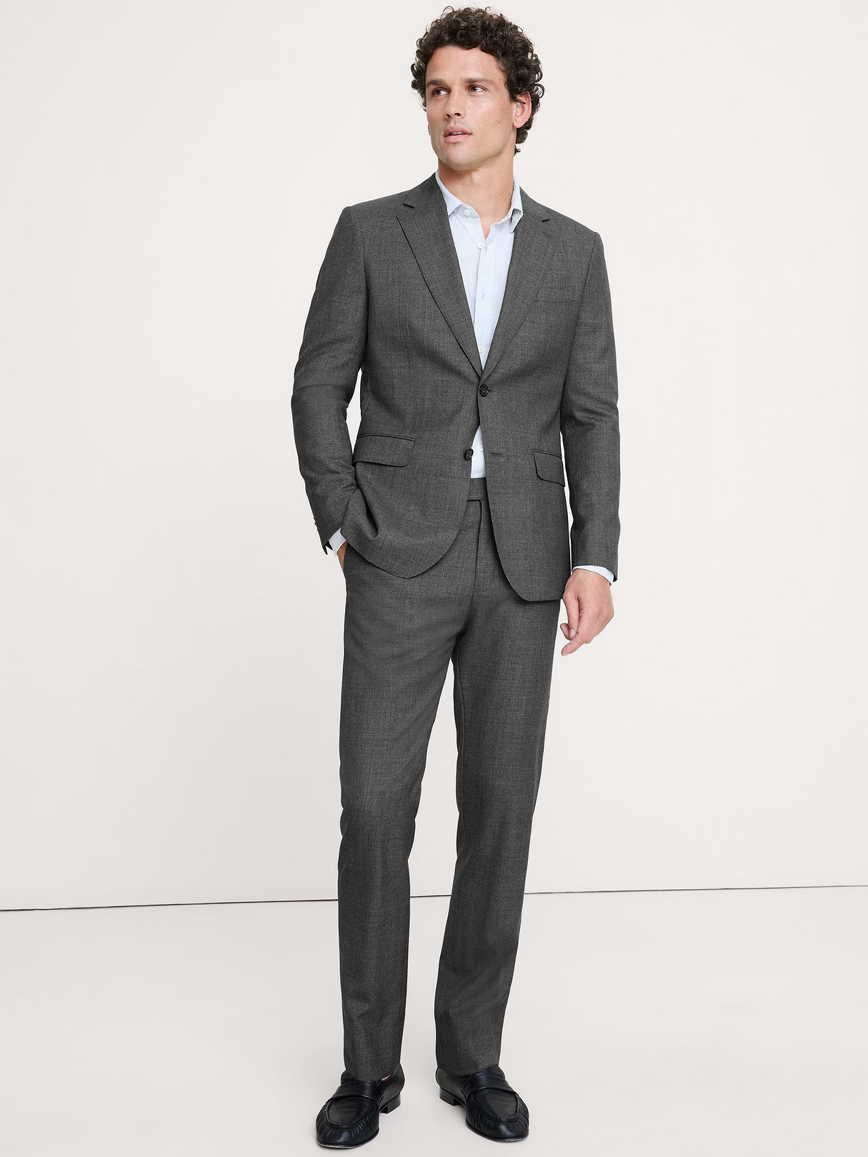 Signature Italian Rustico Suit Jacket - Charcoal Gray