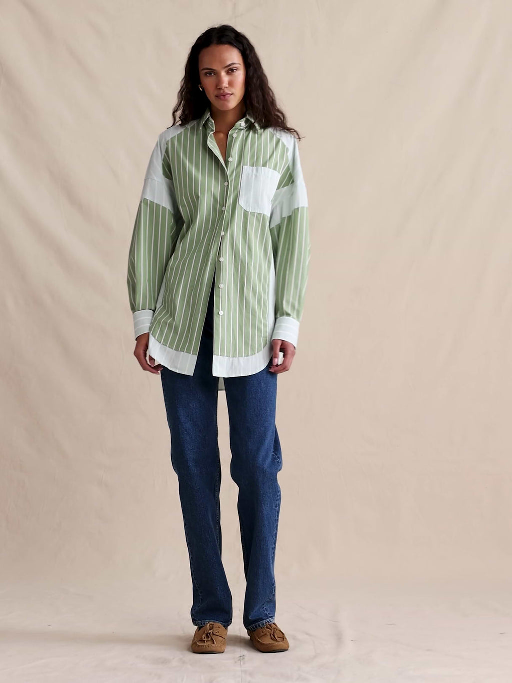 High-Rise 90S Straight Jean - Stone Wash