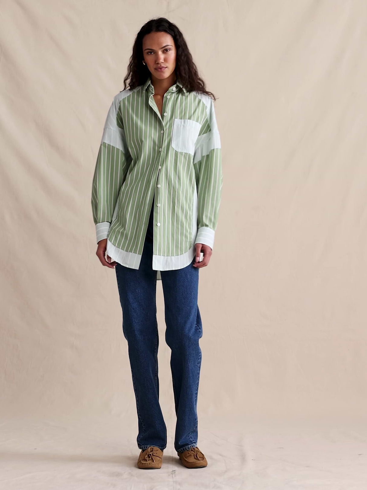High-Rise 90S Straight Jean - Stone Wash