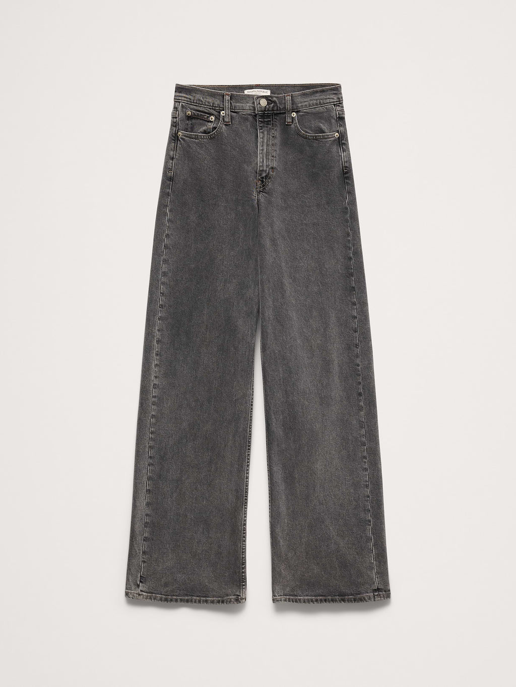 The Icon Classic Wide-Leg Jean - Medium Gray Wash