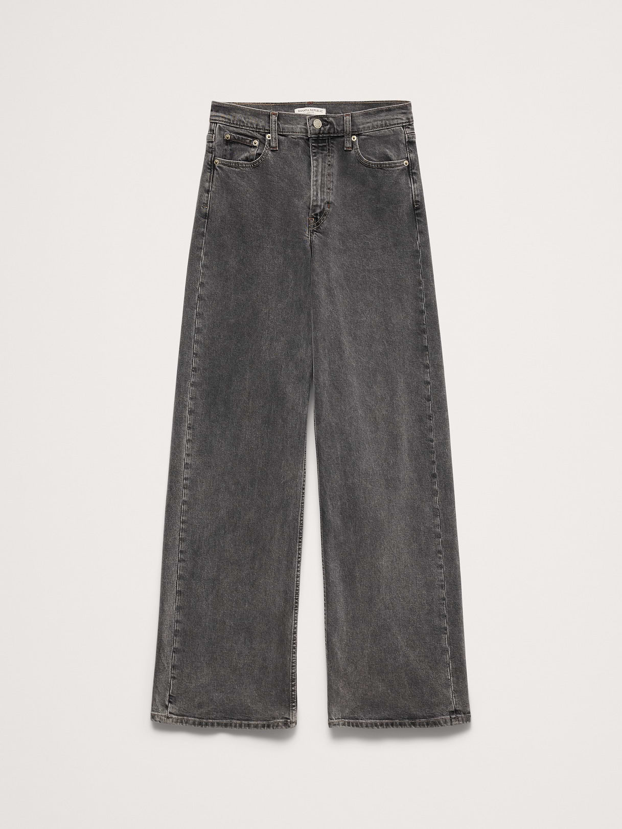 The Icon Classic Wide-Leg Jean - Medium Gray Wash