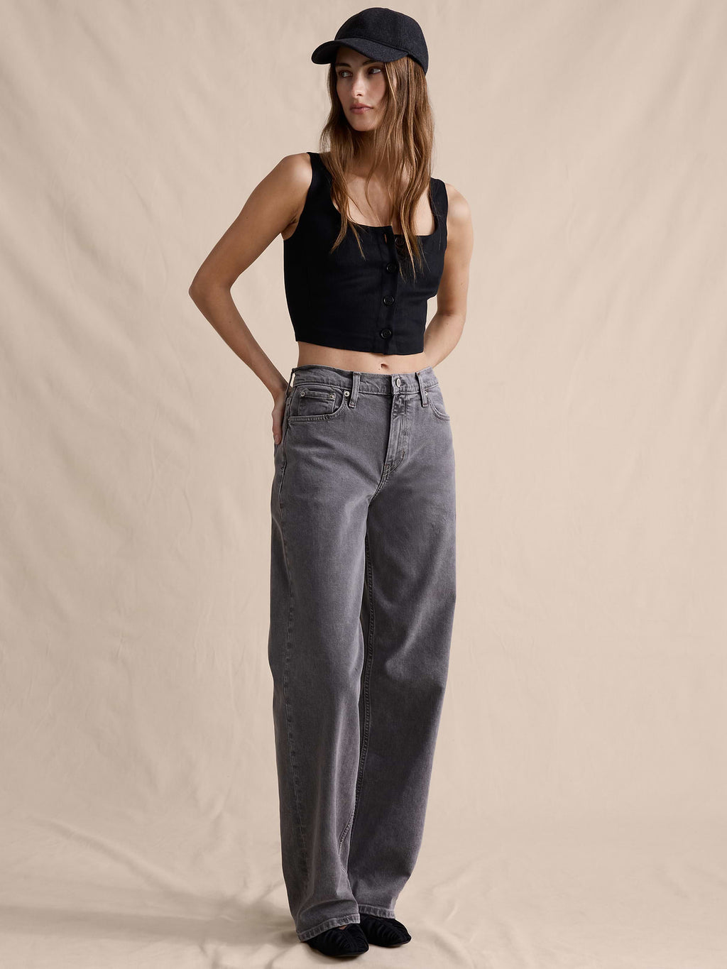 Mid-Rise 90s Classic Jean - Medium Gray Wash