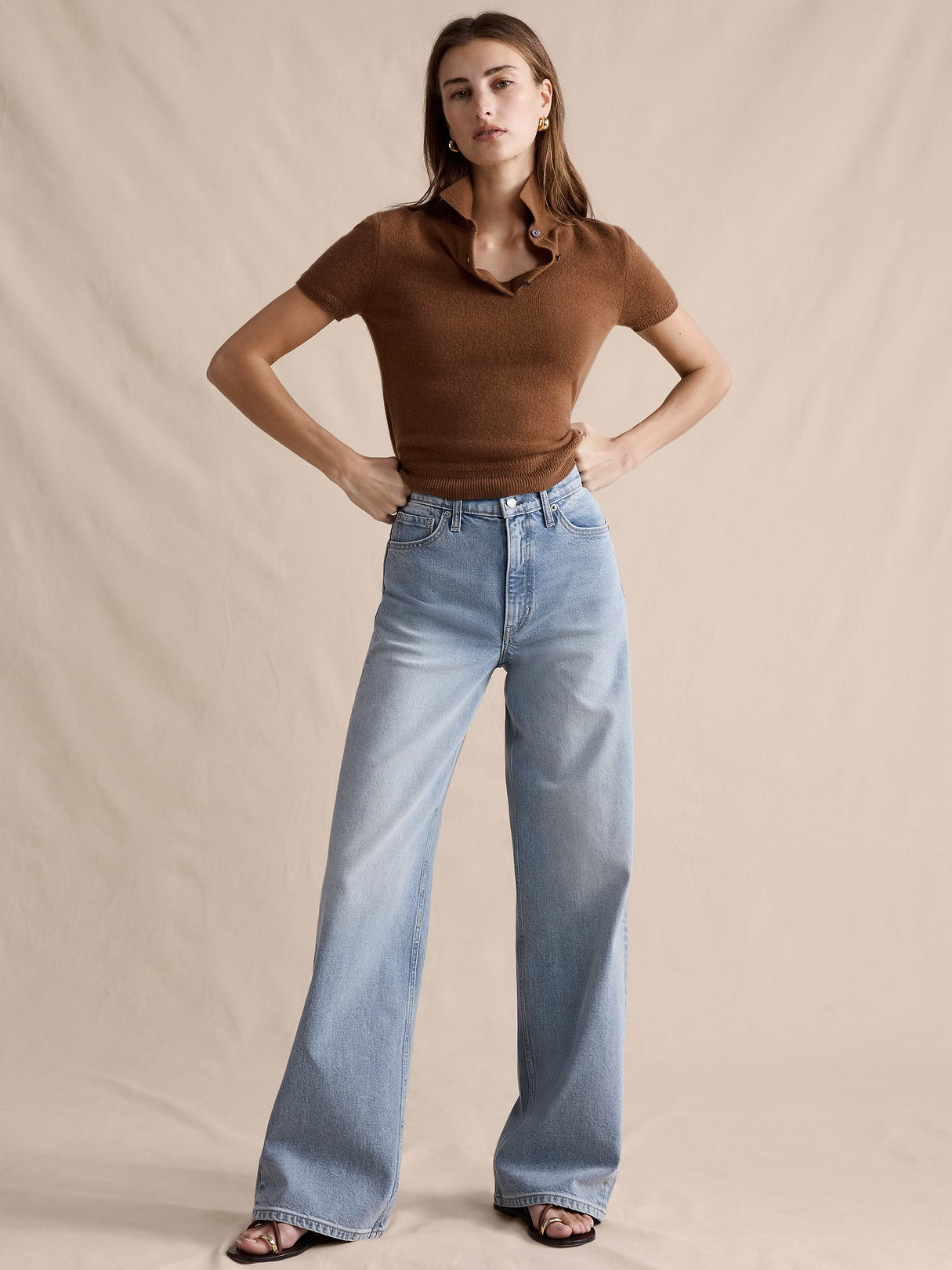 The Icon Classic Wide-Leg Jean - Sunwashed