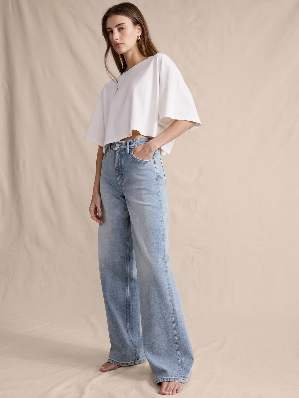 The Icon Classic Wide-Leg Jean - Sunwashed