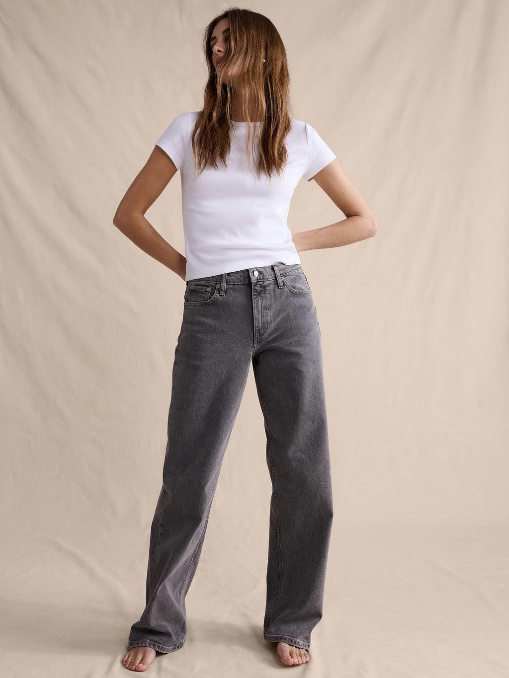 Mid-Rise 90s Classic Jean - Medium Gray Wash
