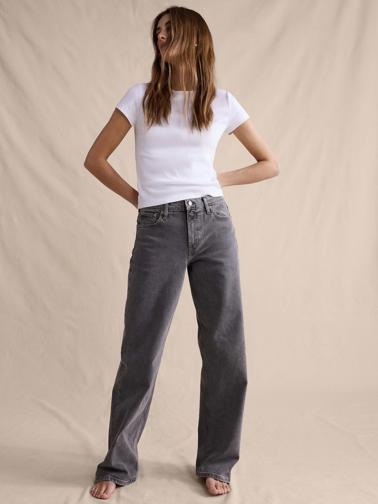 Mid-Rise 90s Classic Jean - Medium Gray Wash