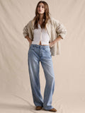 Mid-Rise Baggy-Straight Lightweight Jean - Light Wash