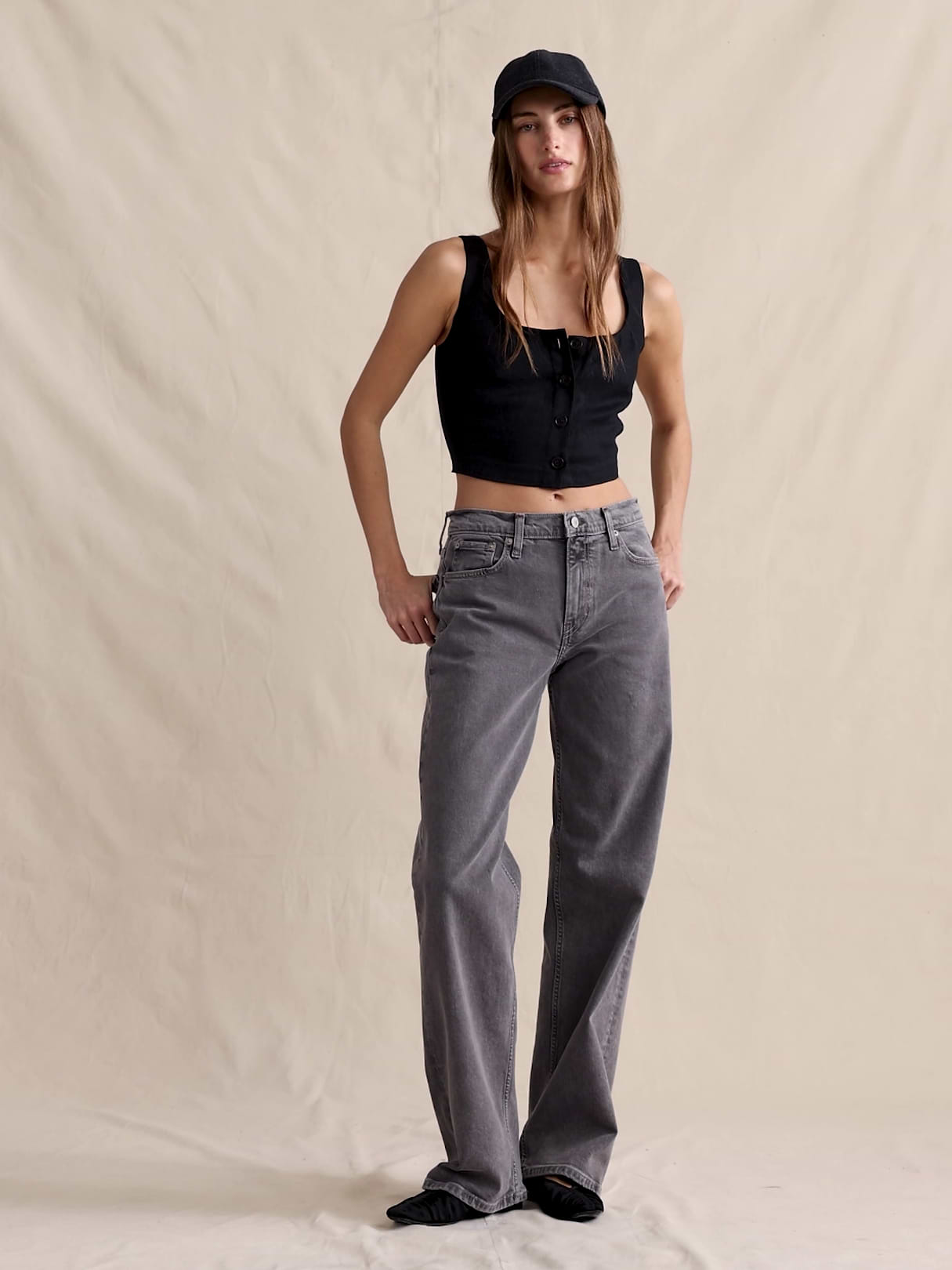 Mid-Rise 90s Classic Jean - Medium Gray Wash